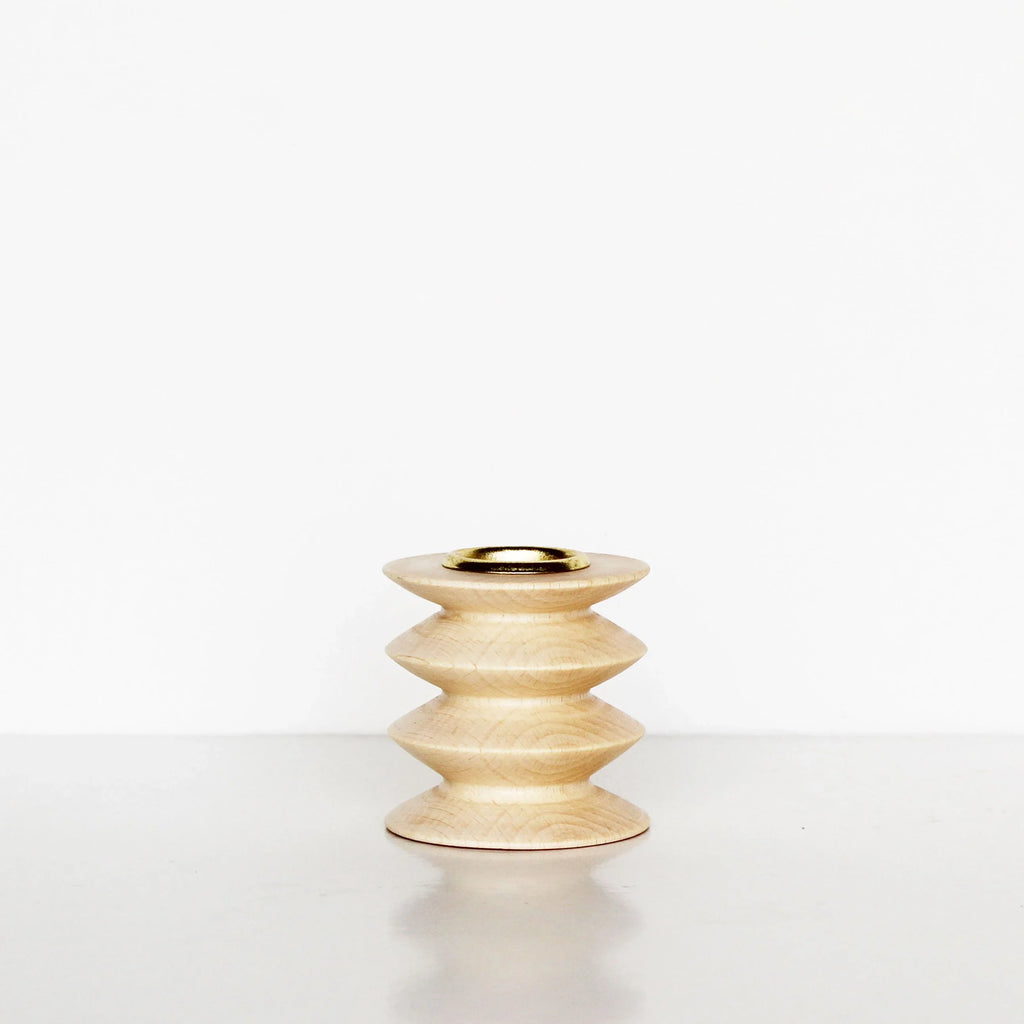 Totem Wooden Candle Holder - Short Nº 2