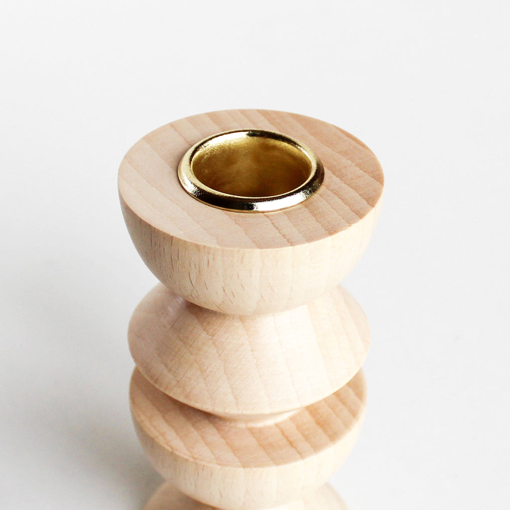 Totem Wooden Candle Holder - Tall Nº 3