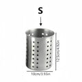 1/2 piece stainless steel cylindrical chopstick cutlery storage box suitable for home kitchens, restaurants, and dormitories