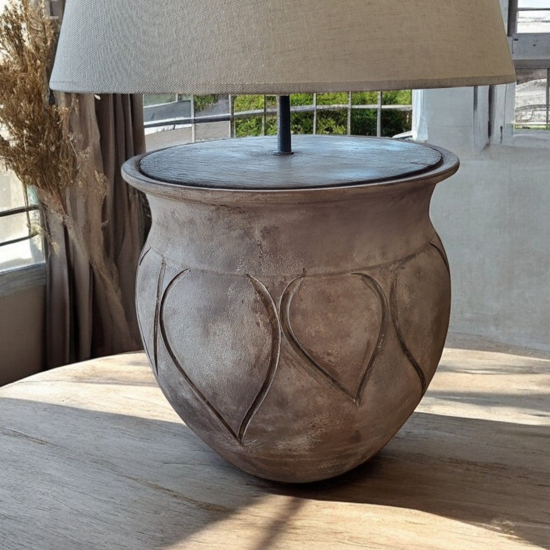 CureMe - Rustic Ceramic Table Lamp