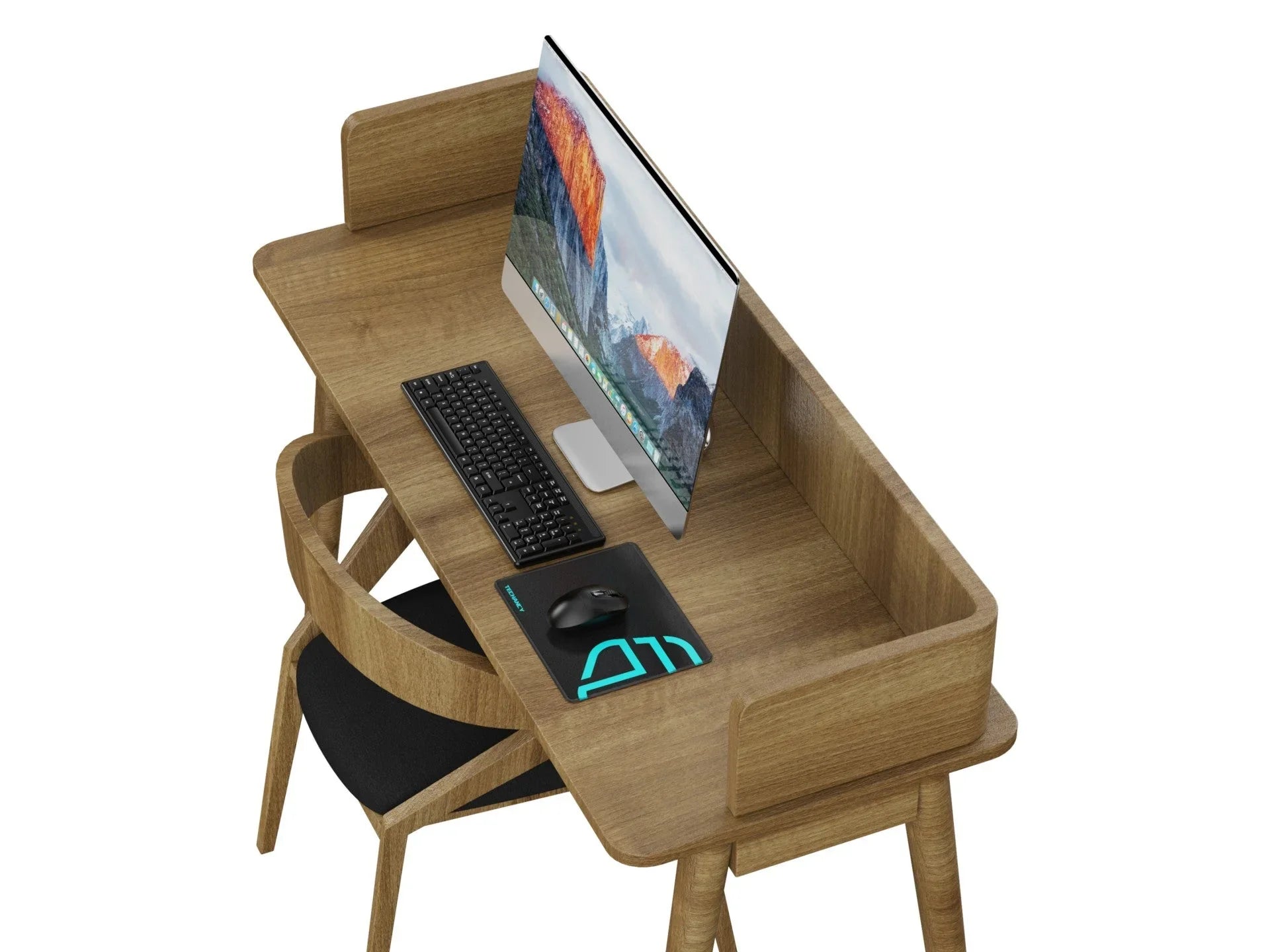 Tapete para rato Techancy 21*26 cm, TW2774, borracha antiderrapante, adequado para jogos de PC, preto