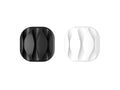 Suporte para cabos Techancy, TZ6293, embalagem com 4 unidades, organizador de cabos, preto + branco